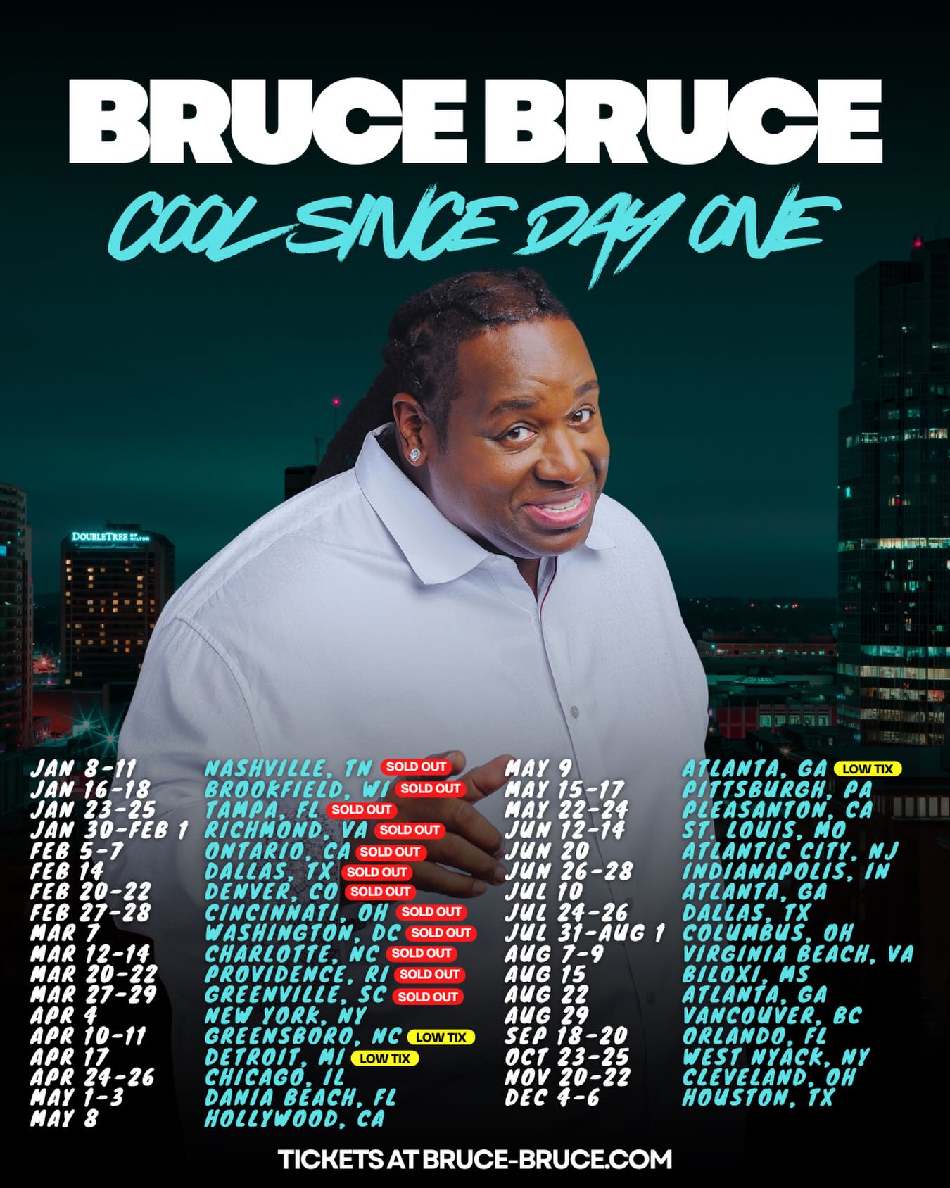 Bruce Bruce Cool Since Day One Tour Poster 2026